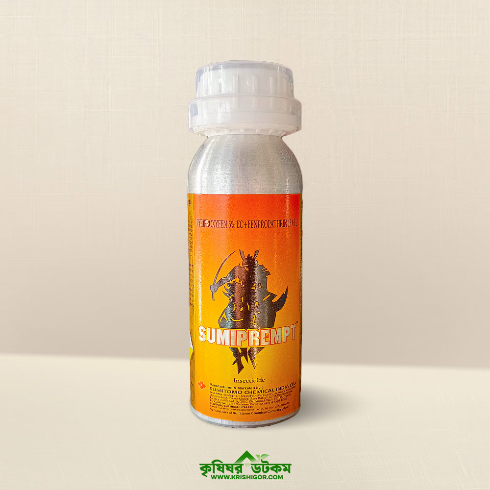 সুমিপ্রেমিট ২০ ইসি (পাইরিপ্রক্সিফেন + ফেনপ্রোপ্যাথ্রিন) কীটনাশক Sumipremit 20 EC Pyriproxyfen + Fenpropathrin 250 ML Insecticide